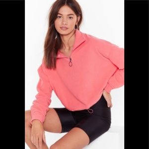 NastyGal “Shake Your Zips” Cropped Sweater